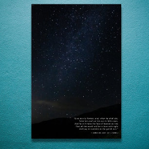 Zitat für zeitgenössische Minimalistische Sternenn Poster
