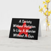 Zitat gegen Religion Karte (Gelbe Blume)