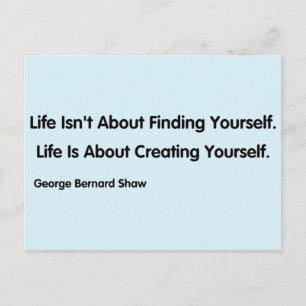 Zitat: George Bernard Shaw Postkarte