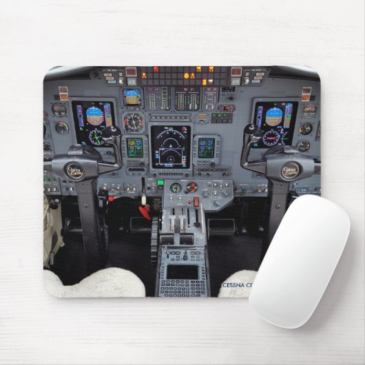 Zitat-Geschäfts-Jet-Cockpit-Mausunterlage Mousepad (Mit Mouse)