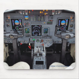 Zitat-Geschäfts-Jet-Cockpit-Mausunterlage Mousepad