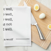 Zitat-Geschirrtuch Geschirrtuch (Viertel Falte)