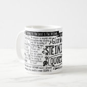 ZITAT Gloria Steinem Tasse (Vorderseite Links)