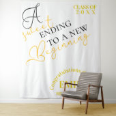 Zitat Glückwunsch Graduate 2025 Abschluss Wandteppich (Beispiel)