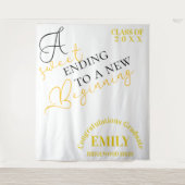 Zitat Glückwunsch Graduate 2025 Abschluss Wandteppich (Vorderseite)