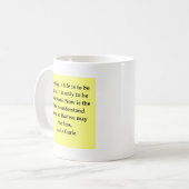 Zitat gnädiger Frau Curie Kaffeetasse (Vorderseite Links)