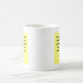 Zitat gnädiger Frau Curie Kaffeetasse (Mittel)