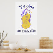 Zitat griechischer Philosophen Sokrates Antikes Gr Poster (Küche)