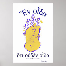 Zitat griechischer Philosophen Sokrates Antikes Gr Poster