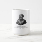 Zitat gute Tat Philosoph Plato Kaffeetasse (Mittel)