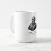Zitat gute Tat Philosoph Plato Kaffeetasse (Vorderseite Links)