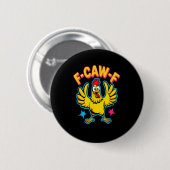 Zitat Hahn Meme Button (Vorne & Hinten)