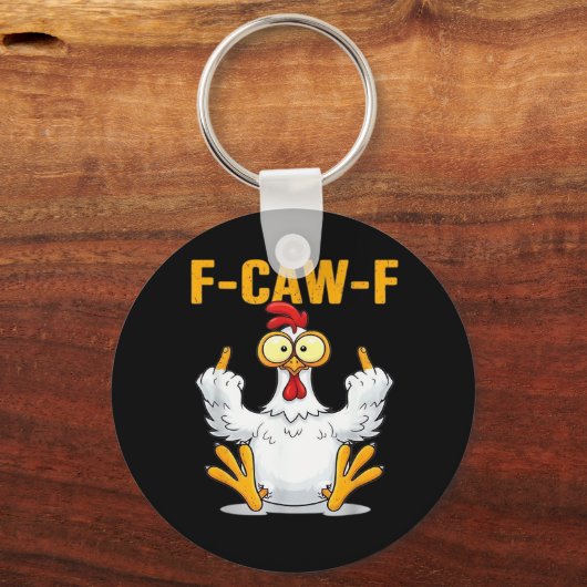 Zitat Hahn Meme Klassiker Schlüsselanhänger (Vorderseite)