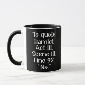 Zitat Hamlet Tasse (Links)