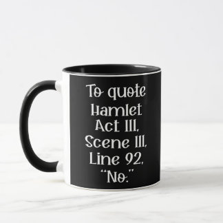 Zitat Hamlet Tasse