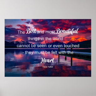 Zitat: Helen Keller Poster