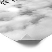 Zitat Himmel und Wolken kommen mit mir Poster (Ecke)