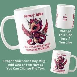 Zitat hinzufügen, Valentinstag des roten Drachen Kaffeetasse