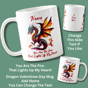 Zitat hinzufügen, Valentinstag des Rotfeuerdrachen Kaffeetasse