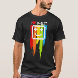 Zitat I love 8 Computerbit Retro Game Ordi T-Shirt