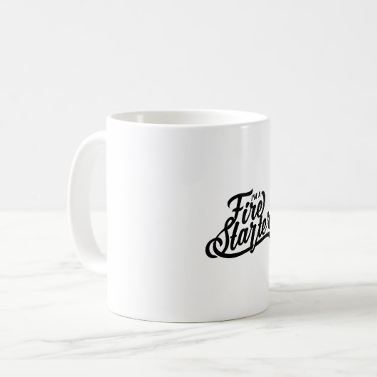 Zitat - Ich bin ein Feuerwehrmann - hell Kaffeetasse (Vorderseite Links)