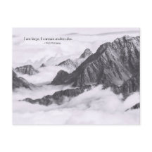 Zitat "Ich enthalte Multitudes" mit Ihrem Foto