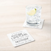 Zitat - Ich weiß, dass meine Zukunft grenzenlos is Rechteckiger Pappuntersetzer (Vor Ort)