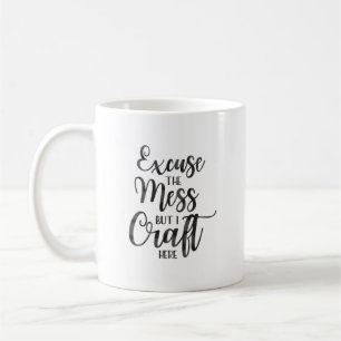 Zitat im schwarzen Stil Kaffeetasse