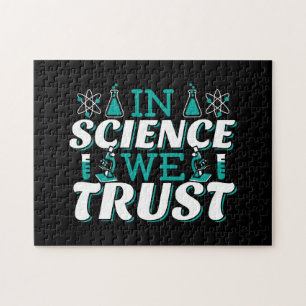 Zitat 'In Science We Trust' - Lehrer Puzzle