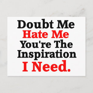 Zitat Inspiration/Motivation Postkarte
