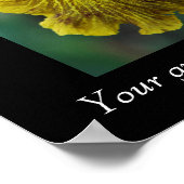 Zitat-Iris-Blume-Poster Poster (Ecke)