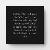 Zitat Isaiah 40 31 Fotoplatte (Vorderseite)