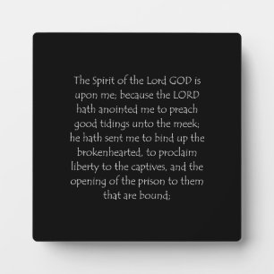 Zitat Isaiah 61 1 Fotoplatte