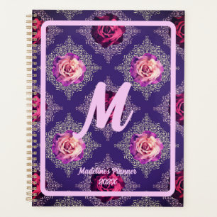 Zitat Jahr Monogramm Romantisch Lila Rose Liebe Planer