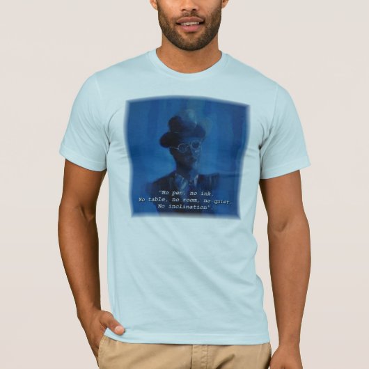 Zitat James Joyce "kein Stift, keine Tinten-" T-Shirt (Vorderseite)