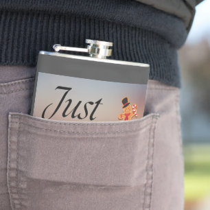 Zitat "Just Coffee", Flasche, Spaß, Urlaub Flachmann
