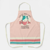 Zitat Kaffee und Katzen Schürze (Vorderseite)