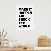 Zitat Kunsterfolg Tipps zum Worttext T - Shirt Poster (Küche)