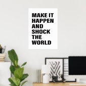 Zitat Kunsterfolg Tipps zum Worttext T - Shirt Poster (Heimbüro)