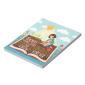 Zitat Lehrer Pflanze Samen, die für immer wachsen Notizblock (Rotiert)