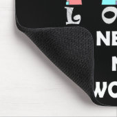 Zitat Liebe braucht keine Worte Mousepad (Ecke)