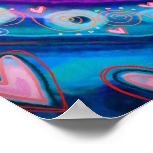 Zitat Lila Modernes Schulposter Poster (Ecke)