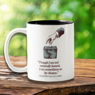 Zitat Lustiger Retro-Humor Vintage Elegant Zweifarbige Tasse