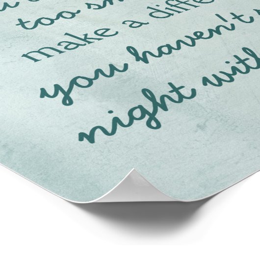 Zitat macht ein Plakat (Ecke)