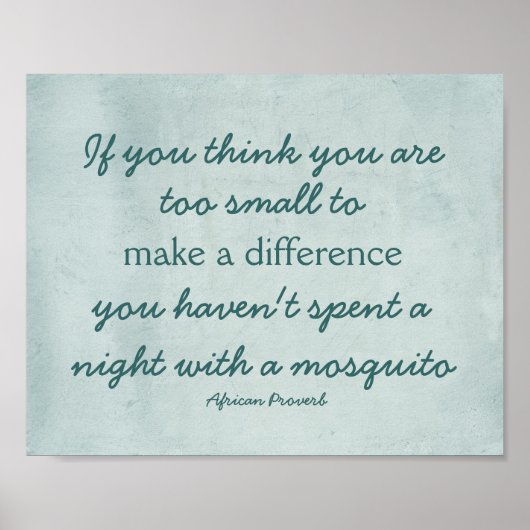 Zitat macht ein Plakat (Vorne)