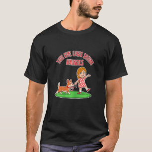 Zitat Mädchen Rettend Tiere Katzen Hunde Adopti T-Shirt