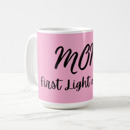 Zitat "MAMA: Erste Liebe" Kaffeetasse (Vorderseite Links)