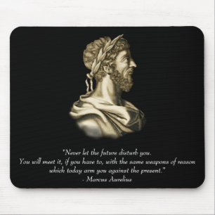 Zitat Marcus Aurelius Mousepad