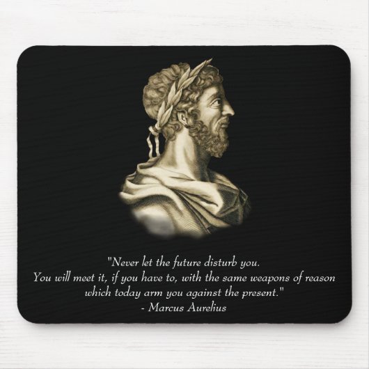 Zitat Marcus Aurelius Mousepad (Vorne)
