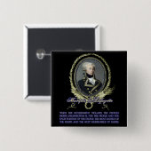 Zitat Marquisdes Lafayette auf Aufstand Button (Vorne & Hinten)